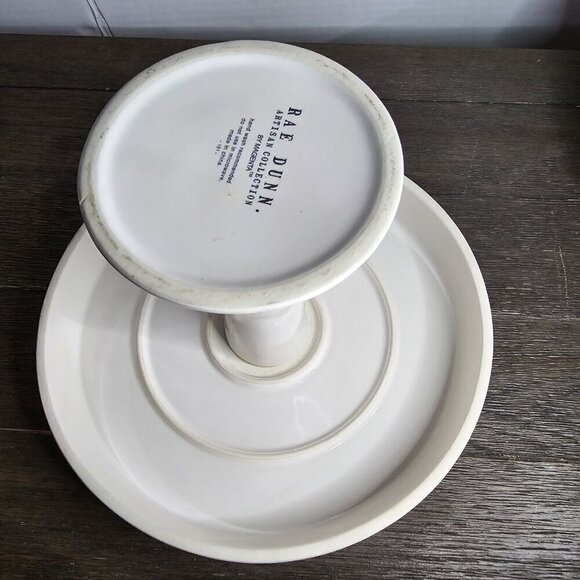 Rae Dunn Artisan Happy Spring Cake Dessert Stand Plate Platter Easter Dinner - Picture 10 of 13